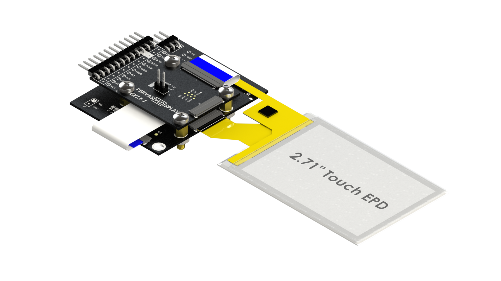 EXT3-1 + EXT3-Touch + 2.71" EPD with touch (Contact us if you need this 2.71" Touch EPD)