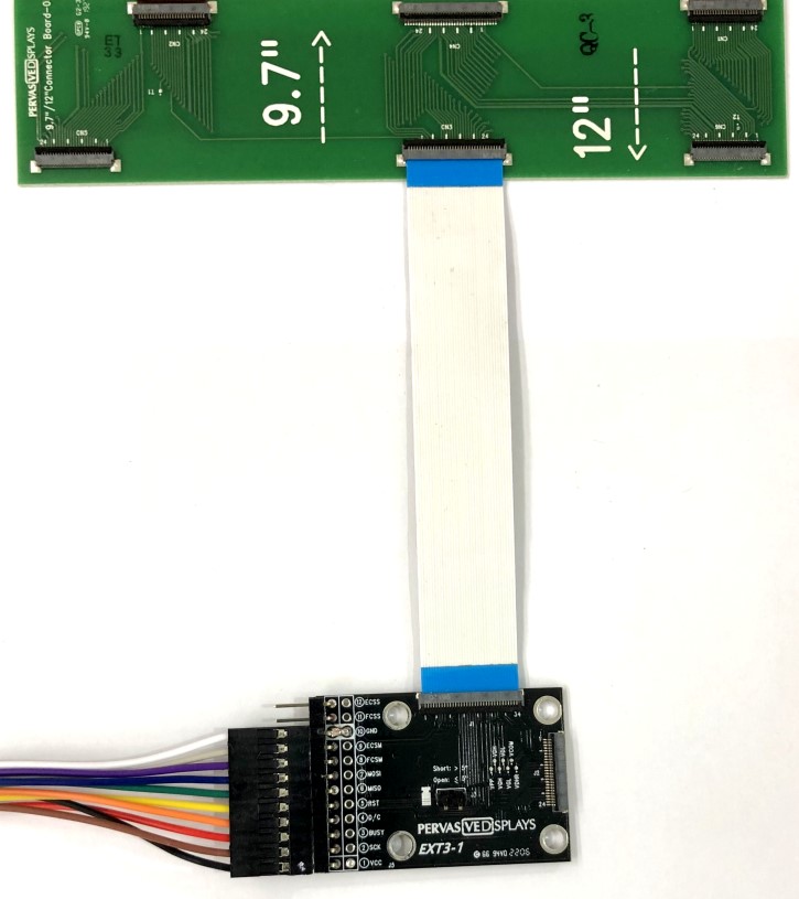 34-pins of FFC between EXT3-1 (or EXT3) board and Connector board