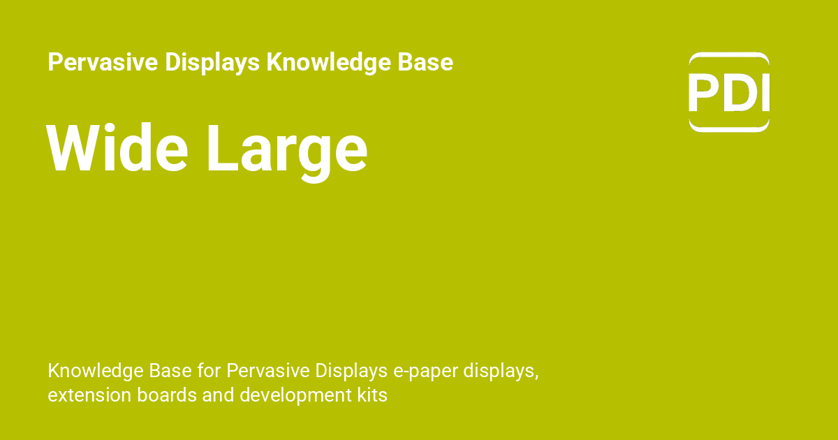 Wide Large - Pervasive Displays Knowledge Base