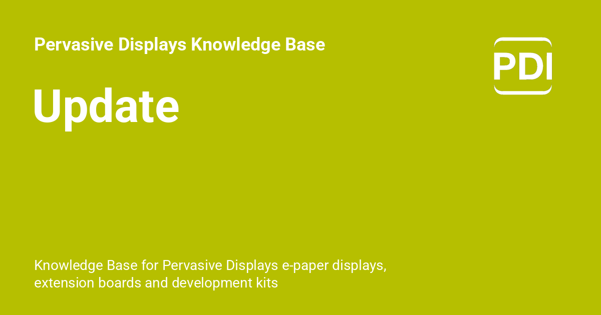 Update - Pervasive Displays Knowledge Base
