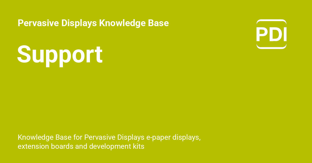 Support - Pervasive Displays Knowledge Base